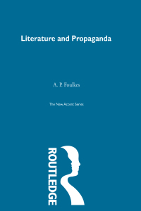 Cover image: Literature and Propaganda 1st edition 9780415845670
