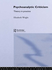 Imagen de portada: Psychoanalytic Criticism 1st edition 9780415291439