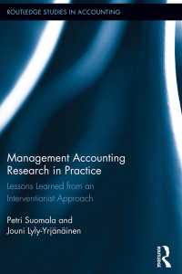 Titelbild: Management Accounting Research in Practice 1st edition 9781138959767