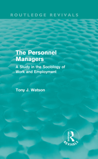 Imagen de portada: The Personnel Managers (Routledge Revivals) 1st edition 9780415696371