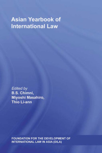 صورة الغلاف: Asian Yearbook of International Law 1st edition 9780415690379