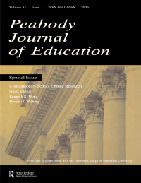 Imagen de portada: Contemporary School Choice Research Pje V81#1 1st edition 9780805893984