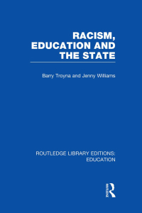 Omslagafbeelding: Racism, Education and the State 1st edition 9780415751148