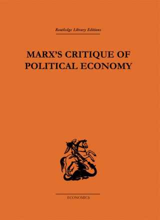Immagine di copertina: Marx's Critique of Political Economy Volume One 1st edition 9781138861589