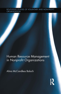 Omslagafbeelding: Human Resource Management in Nonprofit Organizations 1st edition 9781138959743