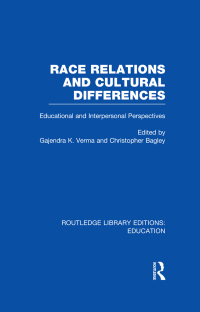 Imagen de portada: Race Relations and Cultural Differences 1st edition 9780415751070