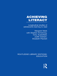 Cover image: Achieving Literacy (RLE Edu I) 1st edition 9780415694841
