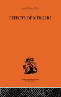 Imagen de portada: Effects of Mergers 1st edition 9780415313469