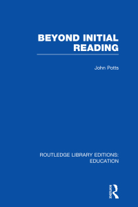 表紙画像: Beyond Initial Reading (RLE Edu I) 1st edition 9781138006560