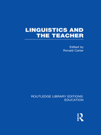صورة الغلاف: Linguistics and the Teacher 1st edition 9780415751001