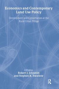 表紙画像: Economics and Contemporary Land Use Policy 1st edition 9781933115221