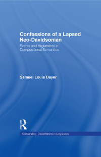 Cover image: Confessions of a Lapsed Neo-Davidsonian 1st edition 9780815328469