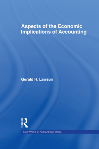 Cover image: Aspects of the Economic Implications of Accounting 1st edition 9781138865525