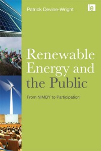 Cover image: Renewable Energy and the Public 1st edition 9781844078639