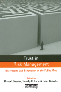 Cover image: Trust in Risk Management 1st edition 9781138380837