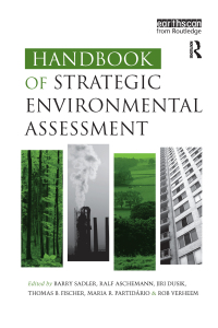 Imagen de portada: Handbook of Strategic Environmental Assessment 1st edition 9781844073658