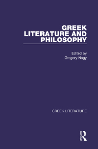 Imagen de portada: Greek Literature and Philosophy 1st edition 9780815336877