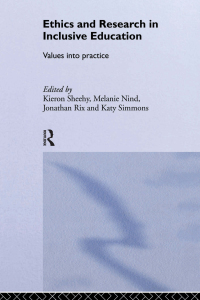 Imagen de portada: Ethics and Research in Inclusive Education 1st edition 9780415352055