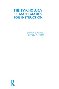 صورة الغلاف: Psychology of Mathematics for Instruction 1st edition 9780898590296