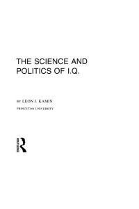 Imagen de portada: The Science and Politics of I.q. 1st edition 9780898591293