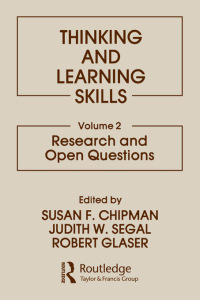 Imagen de portada: Thinking and Learning Skills 1st edition 9780898591668