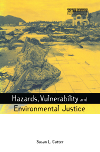 Imagen de portada: Hazards Vulnerability and Environmental Justice 1st edition 9781844073108