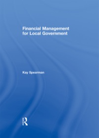 Imagen de portada: Financial Management for Local Government 1st edition 9781138423947