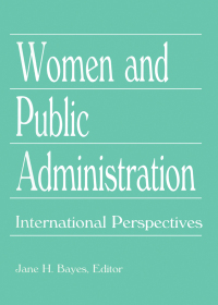 Imagen de portada: Women and Public Administration 1st edition 9781560230144