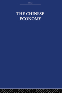 Immagine di copertina: The Chinese Economy 1st edition 9780415361453