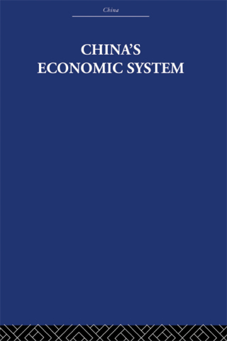 Cover image: China's Economic System 1st edition 9780415361477