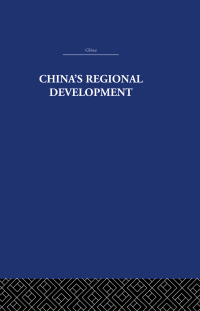 表紙画像: China's Regional Development 1st edition 9780415361521