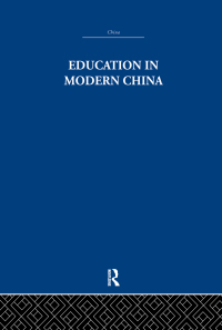 Cover image: Education in Modern China 1st edition 9780415361675