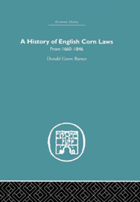 صورة الغلاف: History of English Corn Laws, A 1st edition 9781138878679