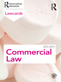 Omslagafbeelding: Commercial Lawcards 2012-2013 8th edition 9780415683296