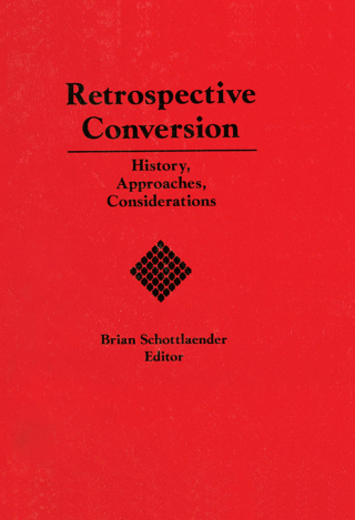 Imagen de portada: Retrospective Conversion 1st edition 9780789000552