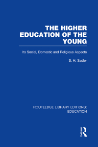 Imagen de portada: The Higher Education of the Young 1st edition 9780415750707