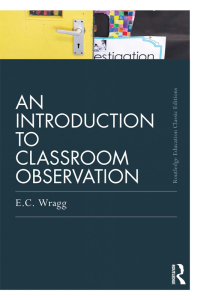 Imagen de portada: An Introduction to Classroom Observation (Classic Edition) 1st edition 9780415688505