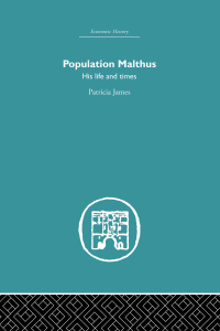 Omslagafbeelding: Population Malthus 1st edition 9780415381130