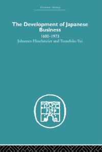 Omslagafbeelding: The Development of Japanese Business 1st edition 9780415381505