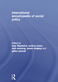 Cover image: International Encyclopedia of Social Policy 1st edition 9780415576949