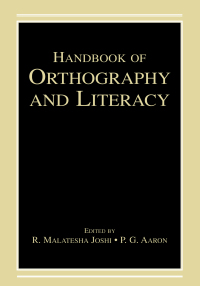 Imagen de portada: Handbook of Orthography and Literacy 1st edition 9780805854671
