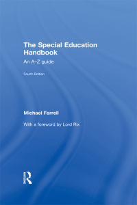 Cover image: The Special Education Handbook 4th edition 9780415490191