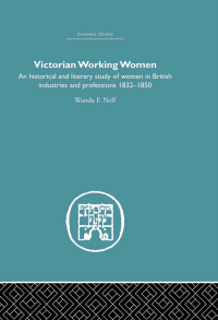 صورة الغلاف: Victorian Working Women 1st edition 9780415382526