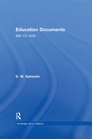 Cover image: Education Documents 1st edition 9780415382878