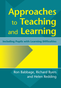 表紙画像: Approaches to Teaching and Learning 1st edition 9781853465758