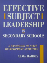 Cover image: Effective Subject Leadership in Secondary Schools 1st edition 9781138179721