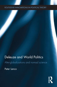 Imagen de portada: Deleuze and World Politics 1st edition 9780415713610