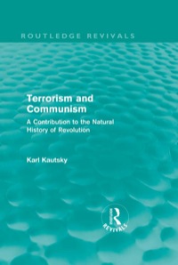 Cover image: Terrorism and Communism: A Contribution to the Natural History of Revolution 9780415685191