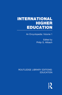 Imagen de portada: International Higher Education Volume 1 1st edition 9781138006379