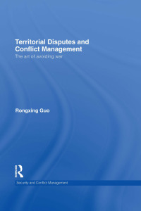 Imagen de portada: Territorial Disputes and Conflict Management 1st edition 9780415682091